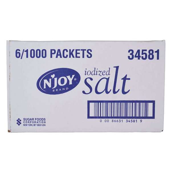 Njoy N'Joy Iodized Salt Packets .5g, PK6000 34581